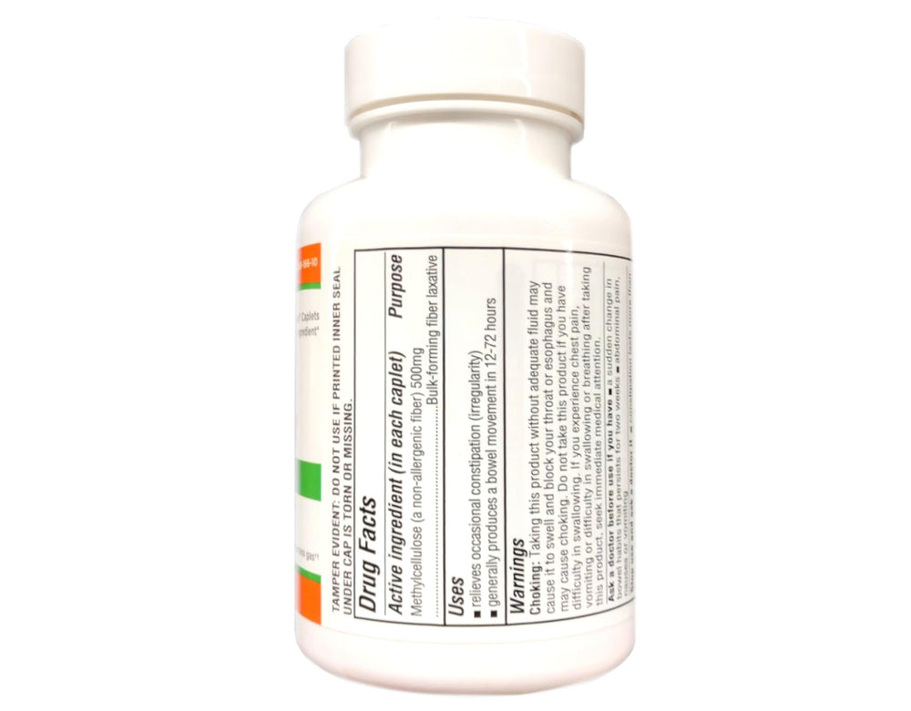 Caplet being removed from a bottle to show dosage