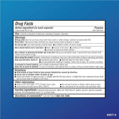 Quality Choice label close-up shows usage guidance for rapid relief