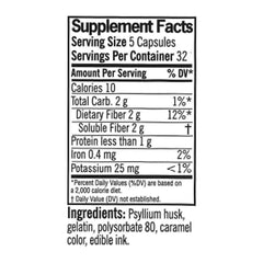 Graphic illustrating 2.4 g soluble fiber per serving of Quality Choice capsules