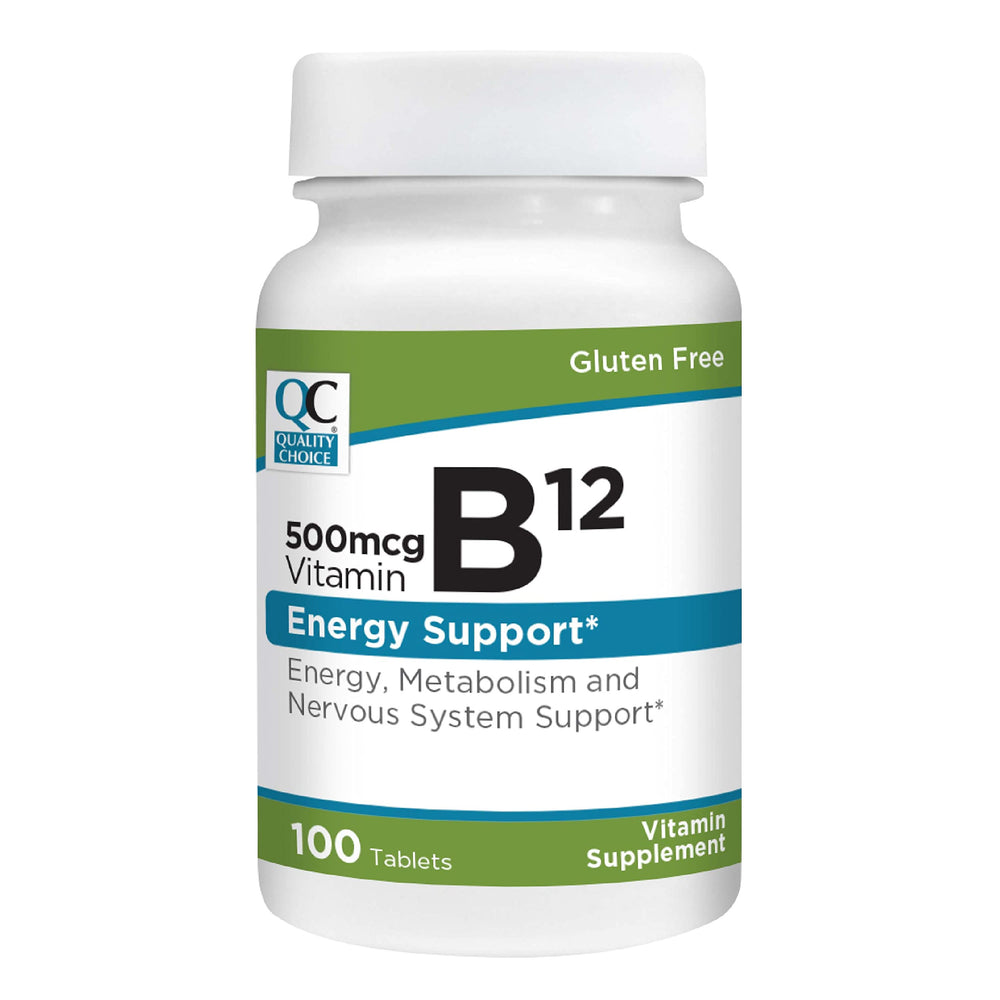 Quality Choice Vitamin B12 500 mcg bottle - front view