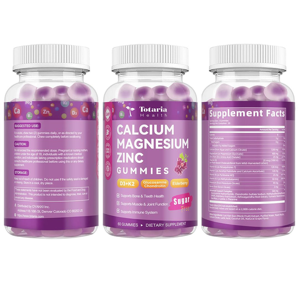 Purity and quality testing certifications on bottle