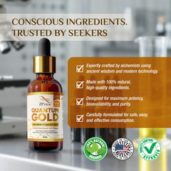 Energy alignment visualization with Ormus Gold Liquid