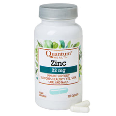 Quantum Health Zinc 22 mg bottle front view
