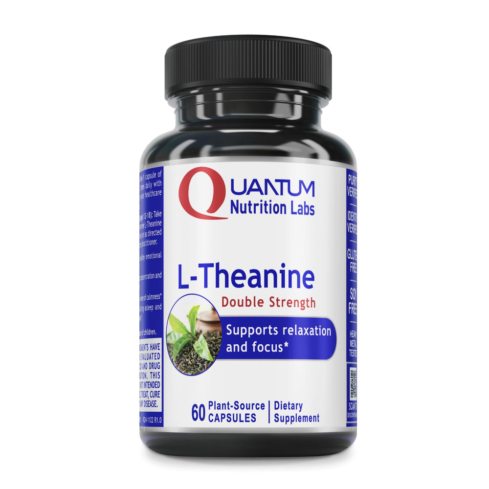 Quantum Nutrition Labs L-Theanine Extra Strength 200 mg – 60 vegan capsules