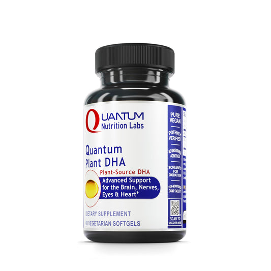 Quantum Nutrition Labs Plant DHA algae-based omega-3 softgel capsules