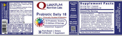 Dietary supplement packaging for Probiotic Daily 18
