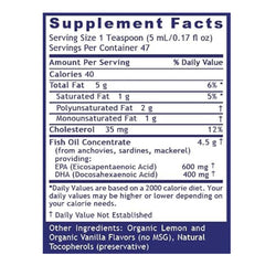 Omega-3 liquid with lemon flavor (EPA and DHA)