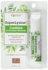 Quantum Research Coldstick Super Lysine 0.17 oz pack of 6 – lip care with SPF-21