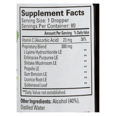 Quantum Super Lysine+ Liq bottle label close-up