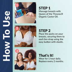 Two size options: small and large (small shown for A-C cup sizes)