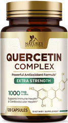 Quercetin 1000mg supplement bottle - front view