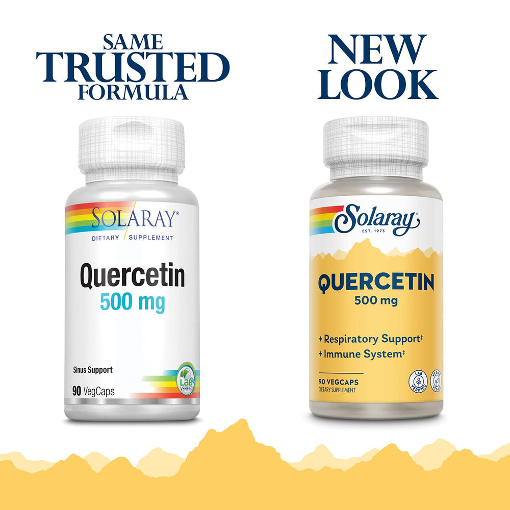 Close-up of Quercetin 500mg capsules
