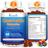 Two bottles of quercetin gummies in a 2-pack