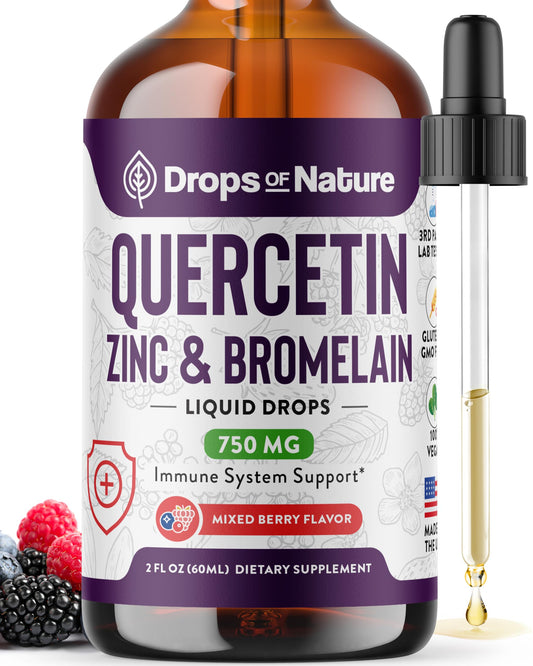 Quercetin liquid drops bottle