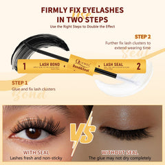 Quewel applying lashes demonstrates DIY cluster placement for beginners