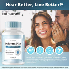 Quietum Plus pills on white background - official
