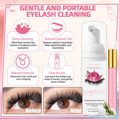 QUKLOGEN soft-bristle brush for deep lash cleansing