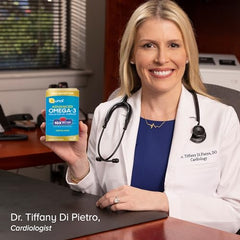 Heart health symbol associated with Omega-3
