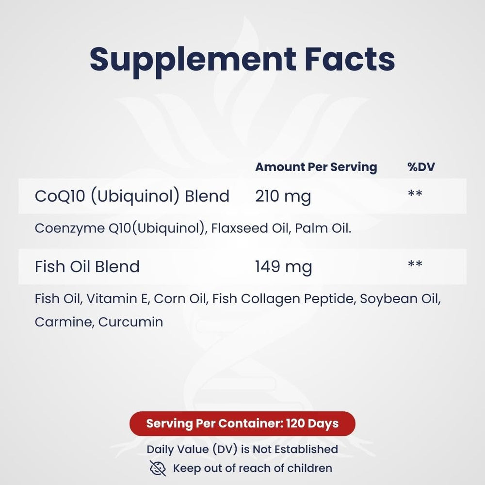 Qunol CoQ10 210mg softgels packaging bottle