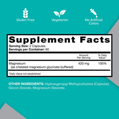 Qunol Magnesium 420mg packaging and bottle – side view