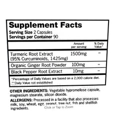 180 vegetarian capsules bottle