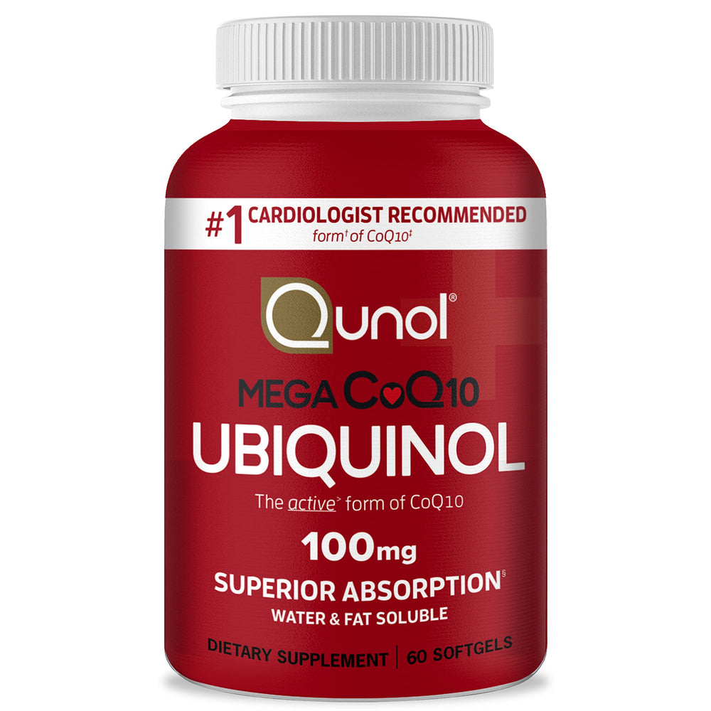 Qunol Ubiquinol 100mg softgels hero image