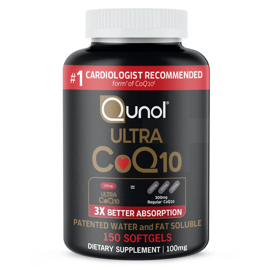 Qunol Ultra CoQ10 100mg Softgels — front view