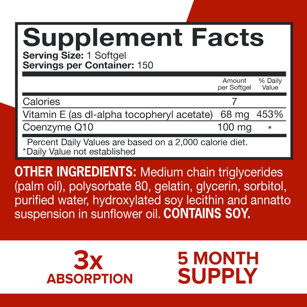 3x better absorption with Qunol Ultra CoQ10