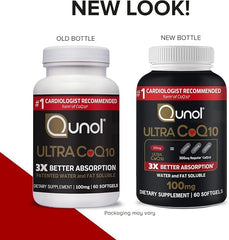 Qunol Ultra CoQ10 packaging 120-count bottle