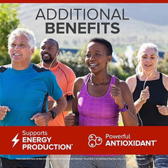 Close-up of CoQ10 softgel capsules
