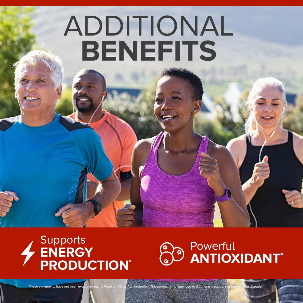 Supplement facts label and packaging showing 150 count
