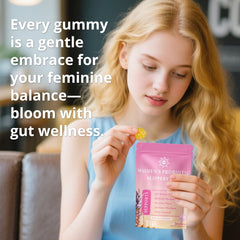 Gluten-free vegan feminine balance gummy image