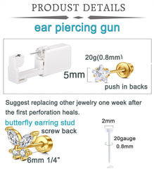 QWALIT ear piercing gun aid helps guide safe placement during use.