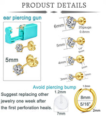 QWALIT flat back 20 gauge earrings for secure, comfortable wear