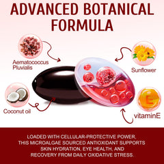 QYCOTXYR Astaxanthin 12mg bottle label