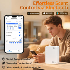 QZD diffuser on wall or tabletop for flexible placement.