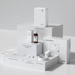 QZD diffuser in hotel lobby illustrates large-room scent diffusion.
