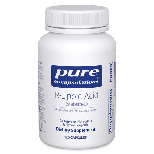 Bottle of Pure Encapsulations R-Lipoic Acid Stabilized 120 capsules