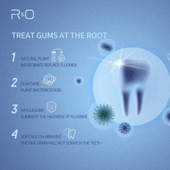 Close-up of bamboo charcoal toothpaste on white surface