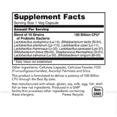 Shelf-stable probiotic bottle with no refrigeration