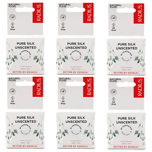 RADIUS Dental Floss box with 100% plastic-free packaging