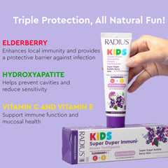 Front view of the toothpaste tubes in a 3-pack