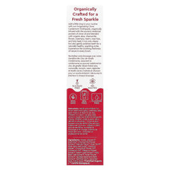 USDA Organic certification label on Radius toothpaste packaging