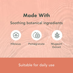 Rael feminine wipes hibiscus close-up highlighting nature-inspired botanicals for gentle cleansing.