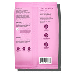 Rael feminine wipes pack front view showing soft, moisture-rich formula for sensitive skin.