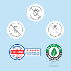 Rael Organic Cotton Wipes travel-friendly packaging keeps wipes fresh during trips.