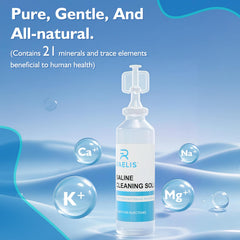 Compact 5ml saline bottle from RAELIS for on-the-go