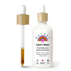 Rainbo Lion's Mane tincture bottle – front view