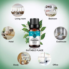 Packaging detail showing 2x10 mL Camphor Oil