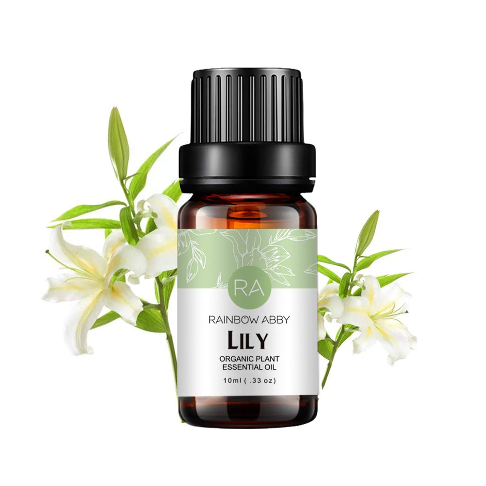 Rainbow Abby Lily Essential Oil 10ml in amber bottle